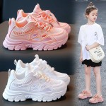 公主运动鞋厂家-夏季新款网眼透气儿童休闲鞋