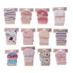 新生儿礼品套装厂家-4件针织棉毯帽子发带手套