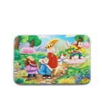 教育拼图工厂-儿童创意铁盒6合1动物拼图学习