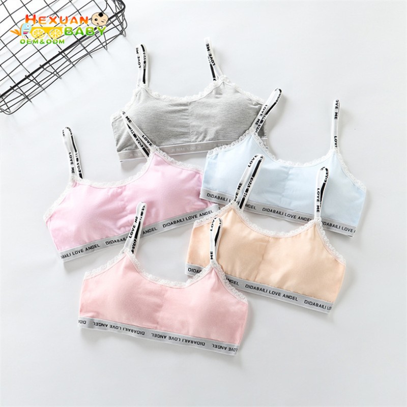 青少年文胸上衣厂家-青少年短上衣女孩内衣年轻青少年棉质内衣