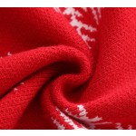 儿童毛衣厂家-2025儿童冬季小鹿套头衫提花卡通设计