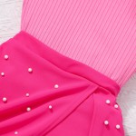 女孩服装套装工厂-夏季精品儿童服装8-12岁荷叶边上衣