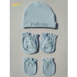 婴儿发带工厂-弹性发带十字印花蝴蝶结儿童头巾2件套