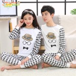 儿童睡衣厂家-尺码140-175最新设计可爱粉色印花棉质秋季