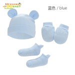 婴儿套装厂家-弹性柔软帽子和围巾套装给新父母礼品