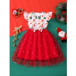 儿童女孩连衣裙厂家-短袖休闲可爱独角兽蝴蝶儿童连衣裙