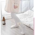 儿童打底裤工厂-代工韩版竖条纹棉袜蝴蝶结加厚