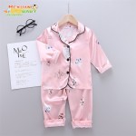 缎面睡衣厂家-高品质小女孩男孩丝绸夜间睡眠套装