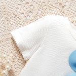 女孩服装套装供应商-热销欧美夏季可爱休闲T恤裙子