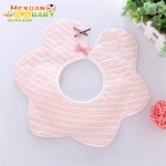 拍嗝巾厂家-360度可旋转棉质方巾口水围兜男孩女孩