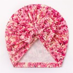 婴儿帽工厂-保暖波西米亚印度帽蝴蝶结头巾印花花朵头巾