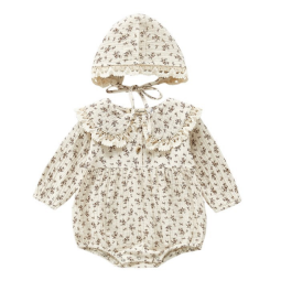 婴儿连体衣厂家-春季提花长袖幼儿男女通用休闲服装