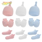 婴儿套装厂家-弹性柔软帽子和围巾套装给新父母礼品