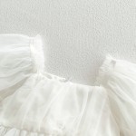 婴儿连体衣套装厂家-夏季蕾丝幼儿公主裙女婴连体衣