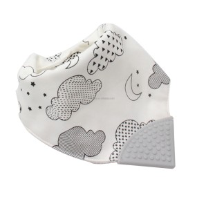 新生儿喂养套装工厂-柔软棉纱围嘴三角巾