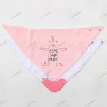 口水巾工厂-柔软棉质硅胶牙胶三角