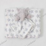 床上用品套装供应商-毛绒法兰绒被植物动物图案