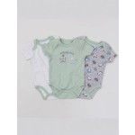 婴儿连体衣工厂-纯棉短袖三件套