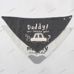 口水巾工厂-柔软棉质硅胶牙胶三角