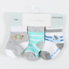 婴儿袜供应商-有机棉中性色过膝