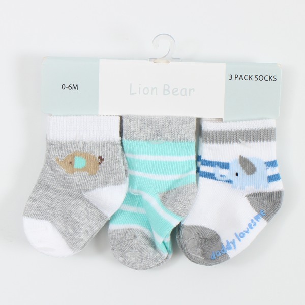 婴儿袜供应商-有机棉中性色过膝