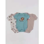 婴儿连体衣工厂-纯棉短袖三件套