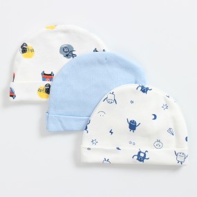 婴儿帽供应商-糖果色3件套全季男女通用