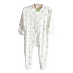 婴儿服装供应商-可定制印花有机竹纤维连体衣