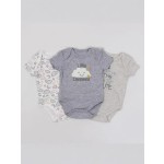 婴儿连体衣工厂-纯棉短袖三件套