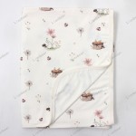 襁褓毯工厂-可定制竹纤维粘胶针织托儿所