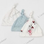 婴儿针织帽供应商-男女通用柔软棉质刺绣图案