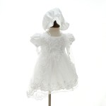 洗礼裙生产厂家-长袖女婴婚礼裙