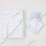 床上用品套装供应商-毛绒法兰绒被植物动物图案