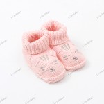 婴儿靴生产厂家-棉质钩编手工学步鞋