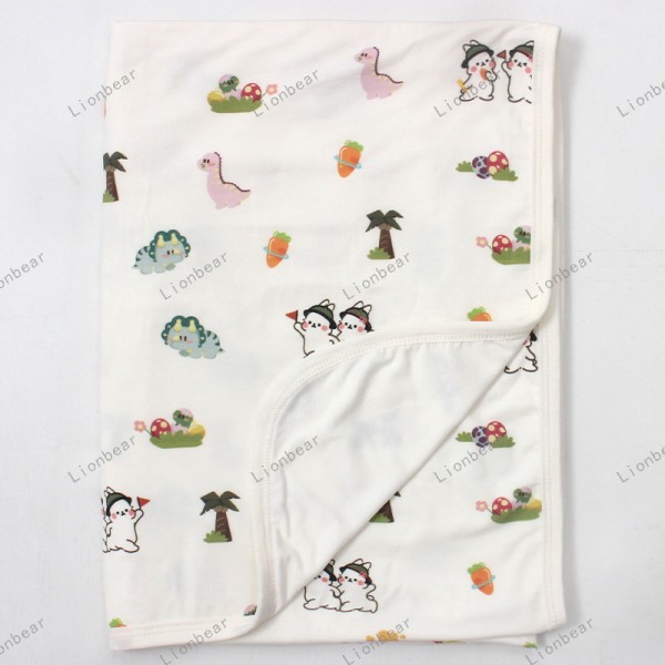 襁褓毯工厂-可定制竹纤维粘胶针织托儿所