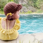 保暖帽供应商-冬季针织羊毛婴儿拍照道具