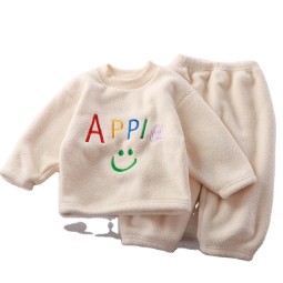 儿童家居服供应商-冬季毛绒加厚韩版套装