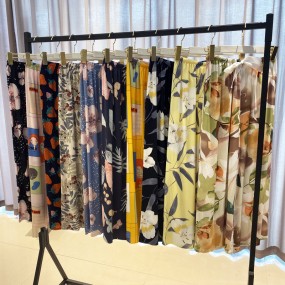 睡衣套装供应商-纯色雏菊短裤两件套