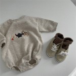 爬服供应商-夏季一体薄棉按扣