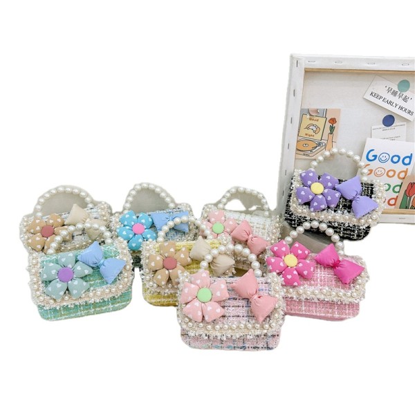 迷你包工厂-时尚女孩链斜跨珍珠