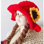 针织帽生产厂家-秋冬辫子苹果形状