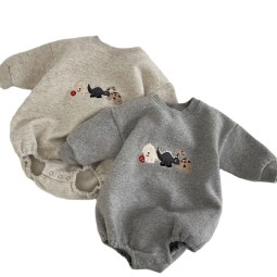 儿童服装工厂-格子毛绒西部风格外套