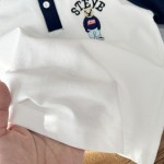 T恤工厂-彩色圆点印花凉爽薄款白T