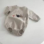 儿童服装工厂-格子毛绒西部风格外套