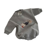 爬服供应商-夏季一体薄棉按扣