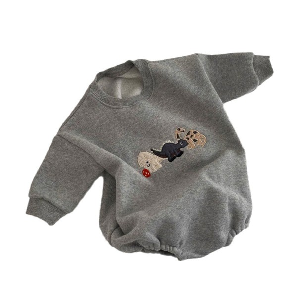 爬服供应商-夏季一体薄棉按扣