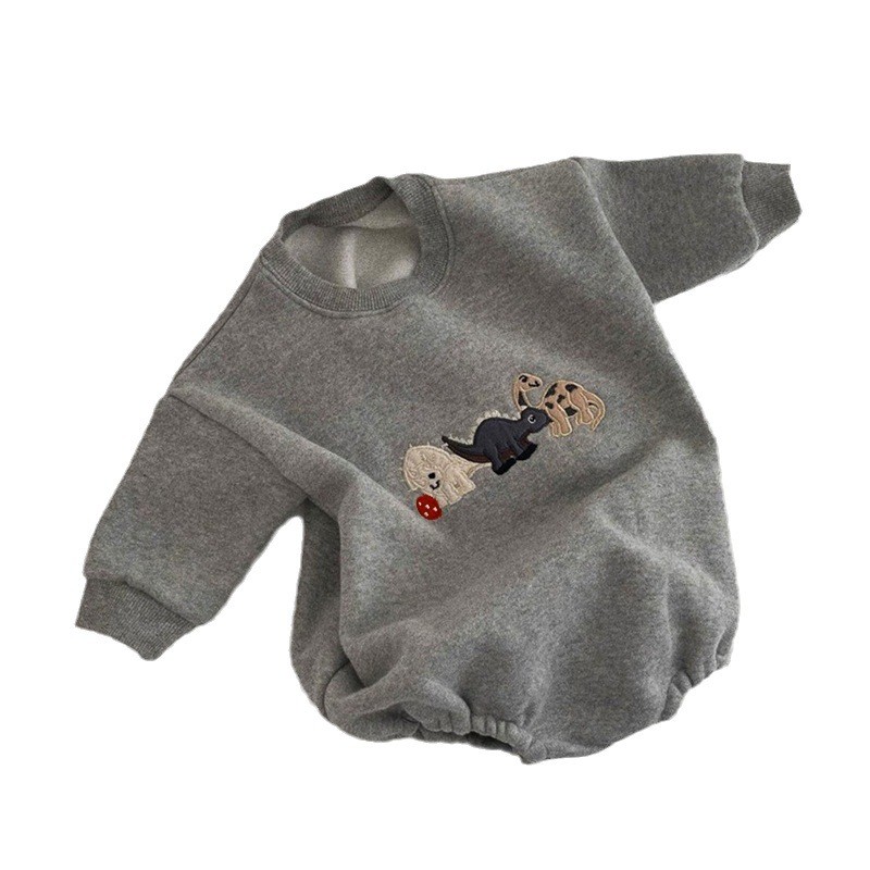 爬服供应商-夏季一体薄棉按扣