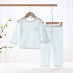 婴儿服装供应商-夏季薄款纯棉分体睡衣