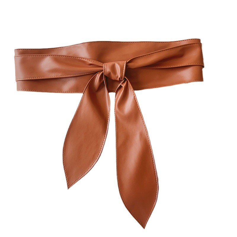 PU宽腰带工厂-欧美时尚外套装饰