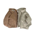 婴儿毛衣生产厂家-棉纱针织连帽连体衣